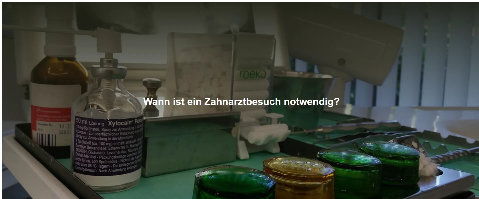 Wann ist ein Zahnarztbesuch notwendig?